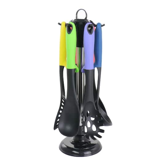 MegaChef Assorted Color Nylon Cooking Utensils Set, 7ct. | Michaels®